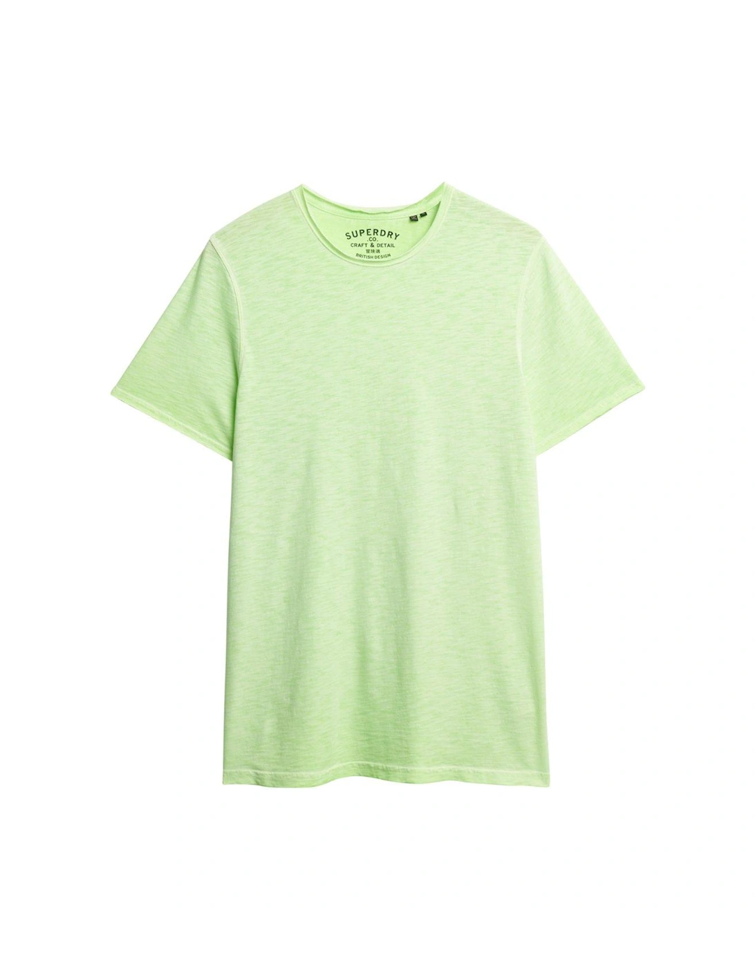 Raw Edge Slub T-Shirt - Green