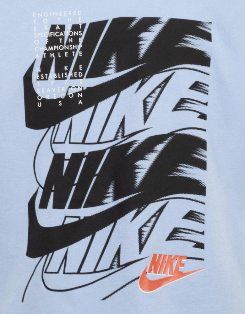 Kids Boys Graphic T-shirt S/s - Light Blue