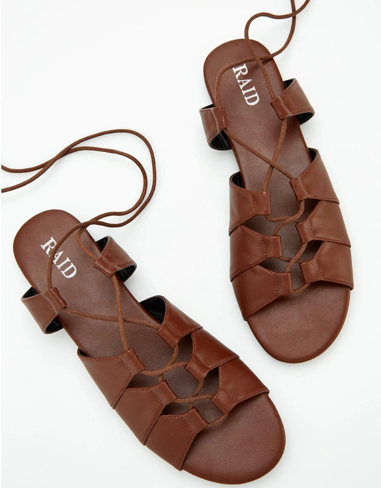 Mira Sandals - Flat Brown