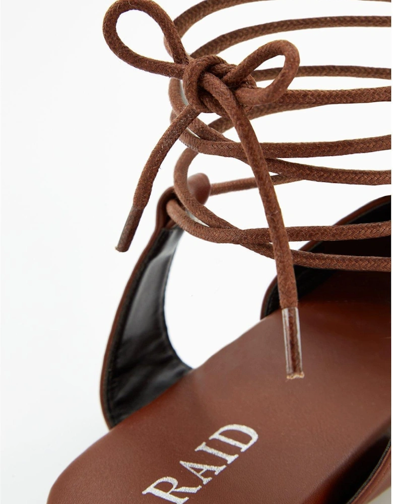 Mira Sandals - Flat Brown