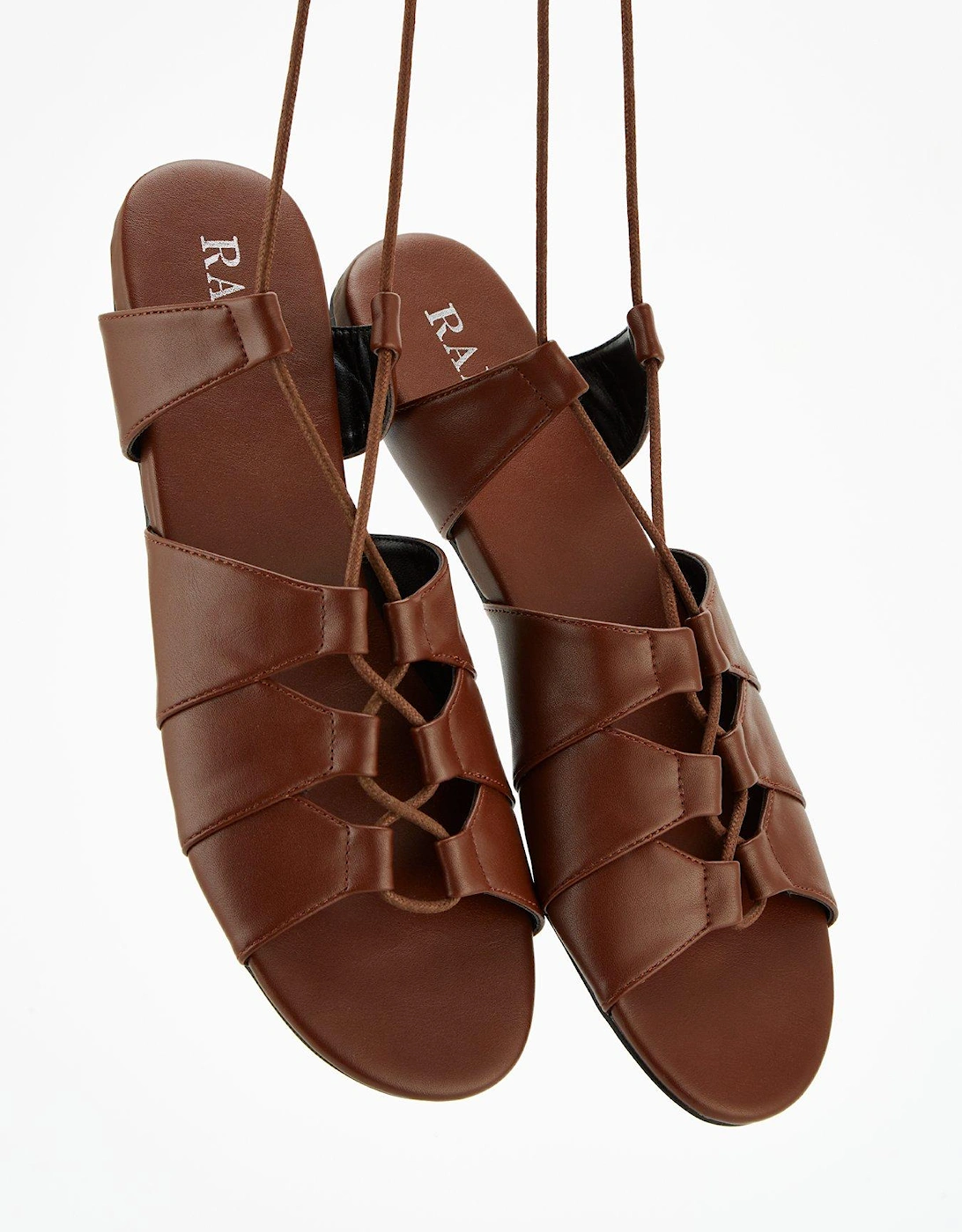 Mira Sandals - Flat Brown