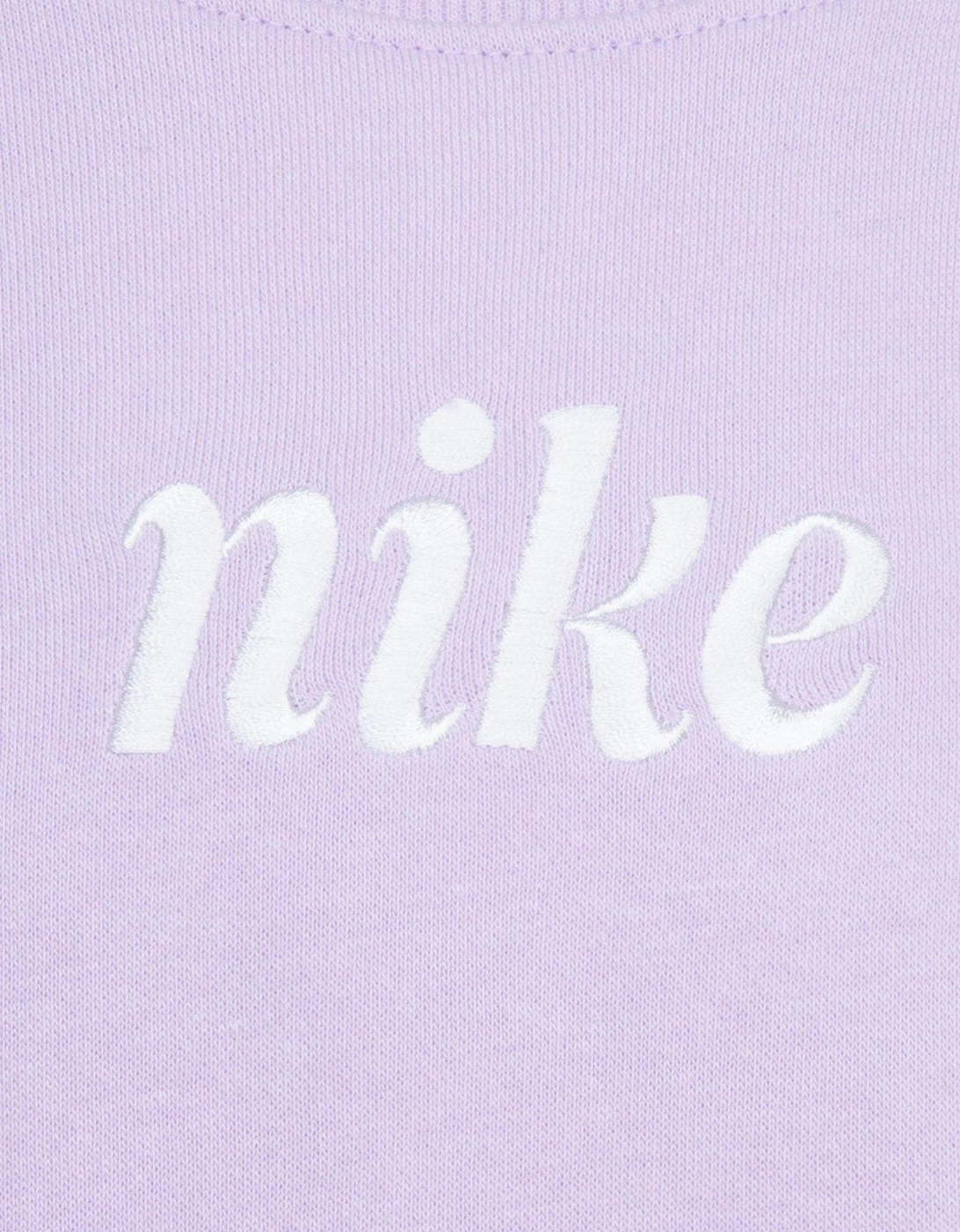 Kids Girls Essentials Crew And Jogger Set - Purple