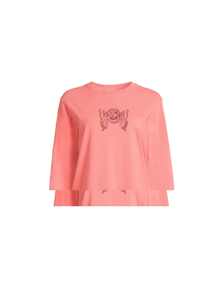 Women's Ethereal Bff Long Sleeve Tee - Pink