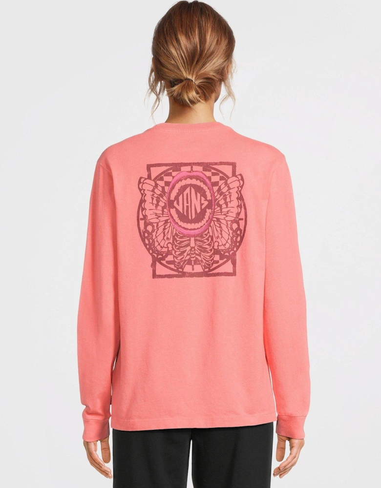 Women's Ethereal Bff Long Sleeve Tee - Pink