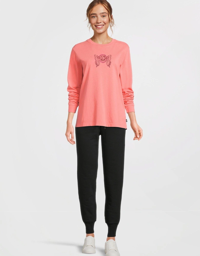 Women's Ethereal Bff Long Sleeve Tee - Pink