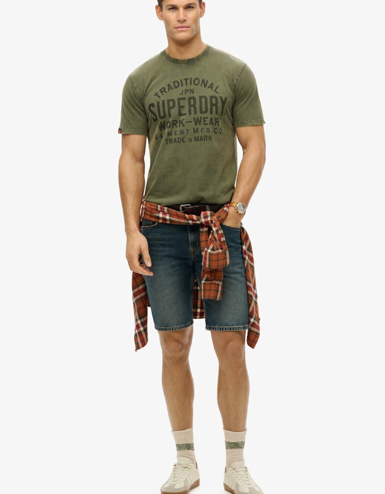 Machined Goods Workwear T-Shirt - Green
