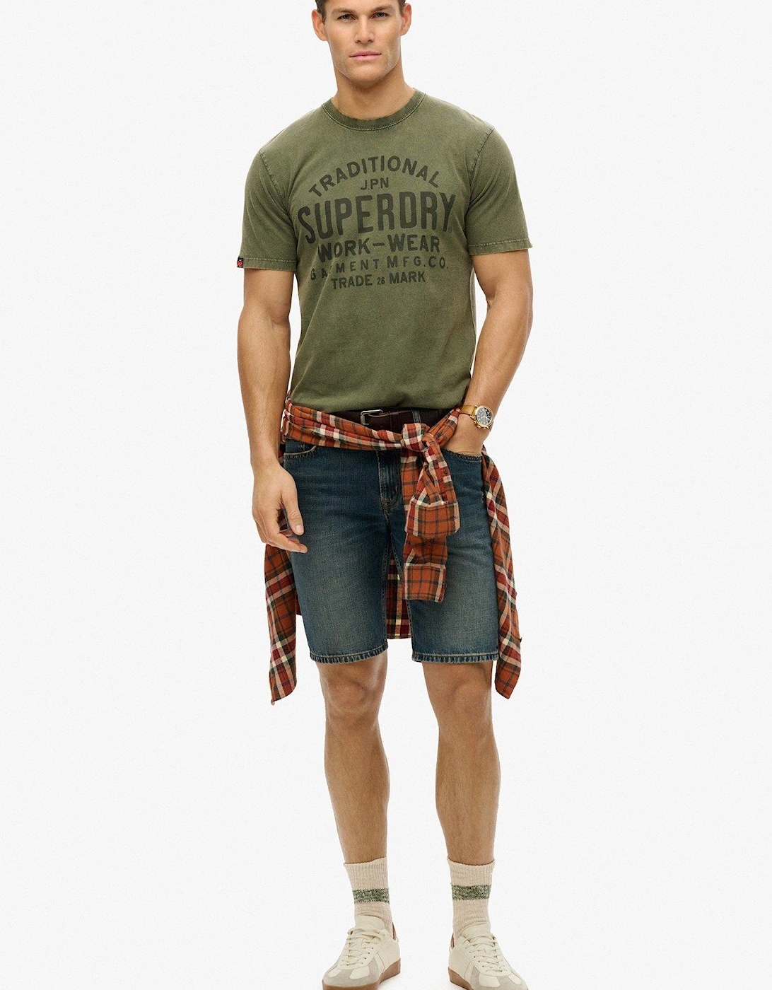 Machined Goods Workwear T-Shirt - Green