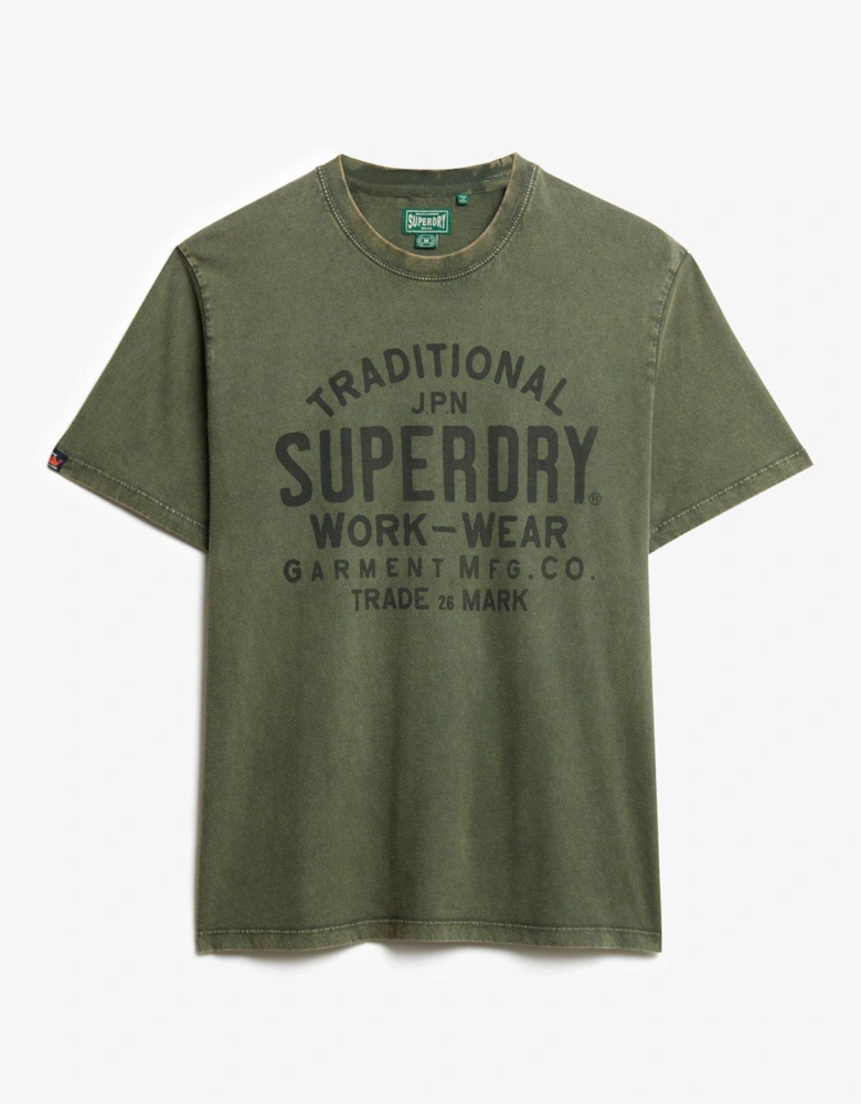 Machined Goods Workwear T-Shirt - Green