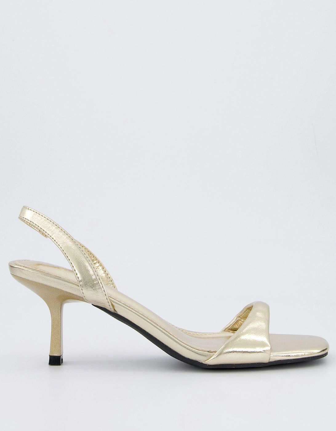 Dorenna Sandals - Heel - Gold