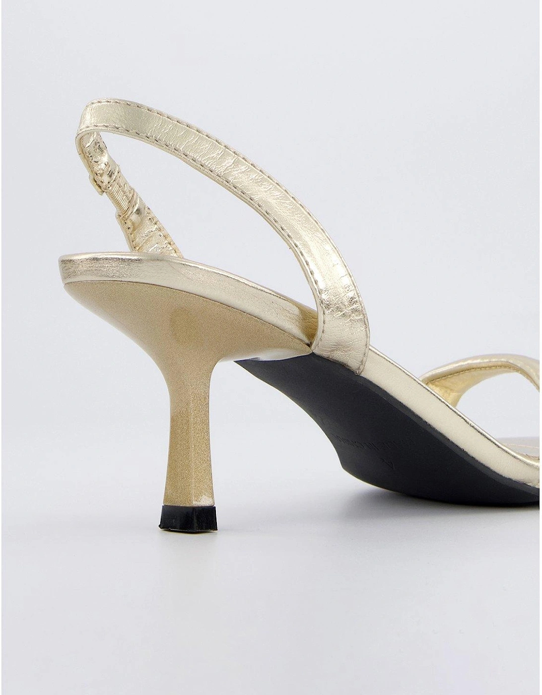 Dorenna Sandals - Heel - Gold