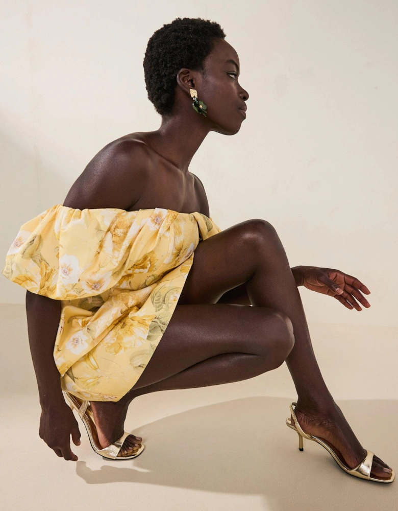 Dorenna Sandals - Heel - Gold