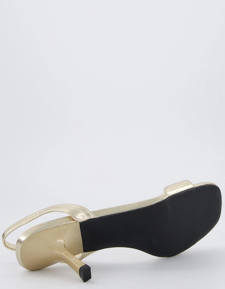 Dorenna Sandals - Heel - Gold