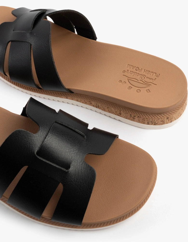BOBS DESERT KISS LOW - PEAK LOOK Womens Sandals Black