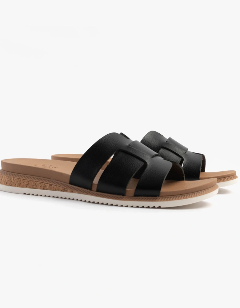 BOBS DESERT KISS LOW - PEAK LOOK Womens Sandals Black