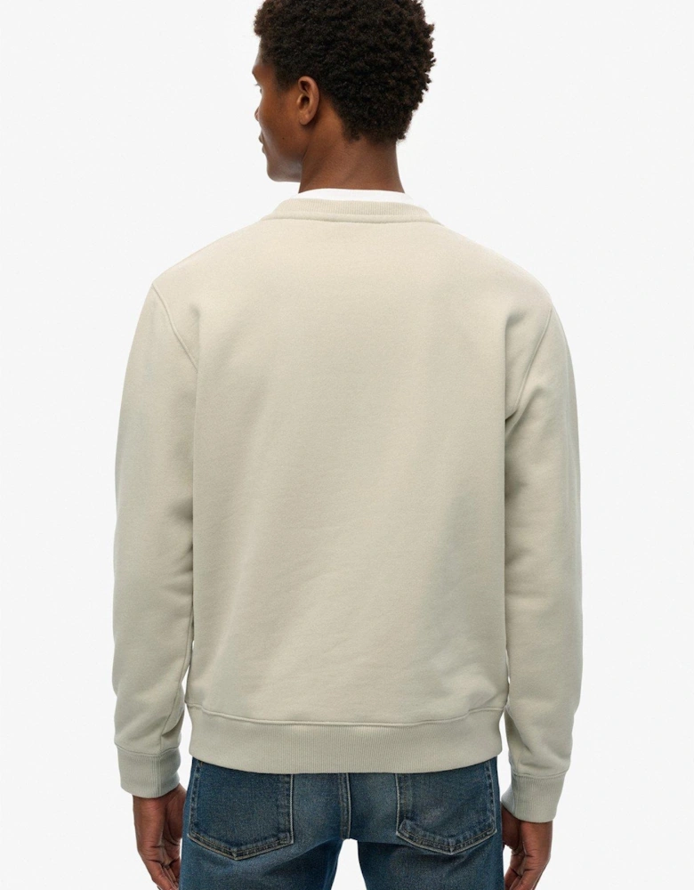 Essential Logo Crew Sweat - Beige