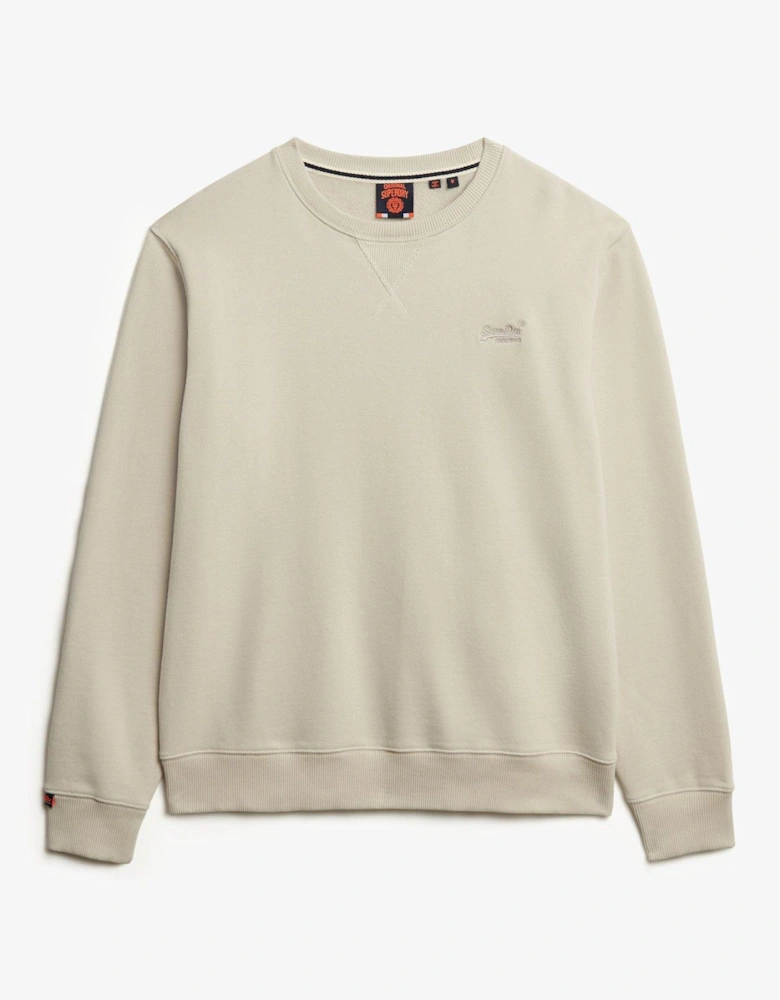 Essential Logo Crew Sweat - Beige