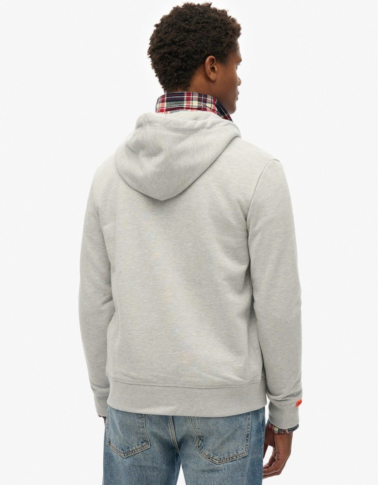 VL Embroidered Zip Hoodie - Grey