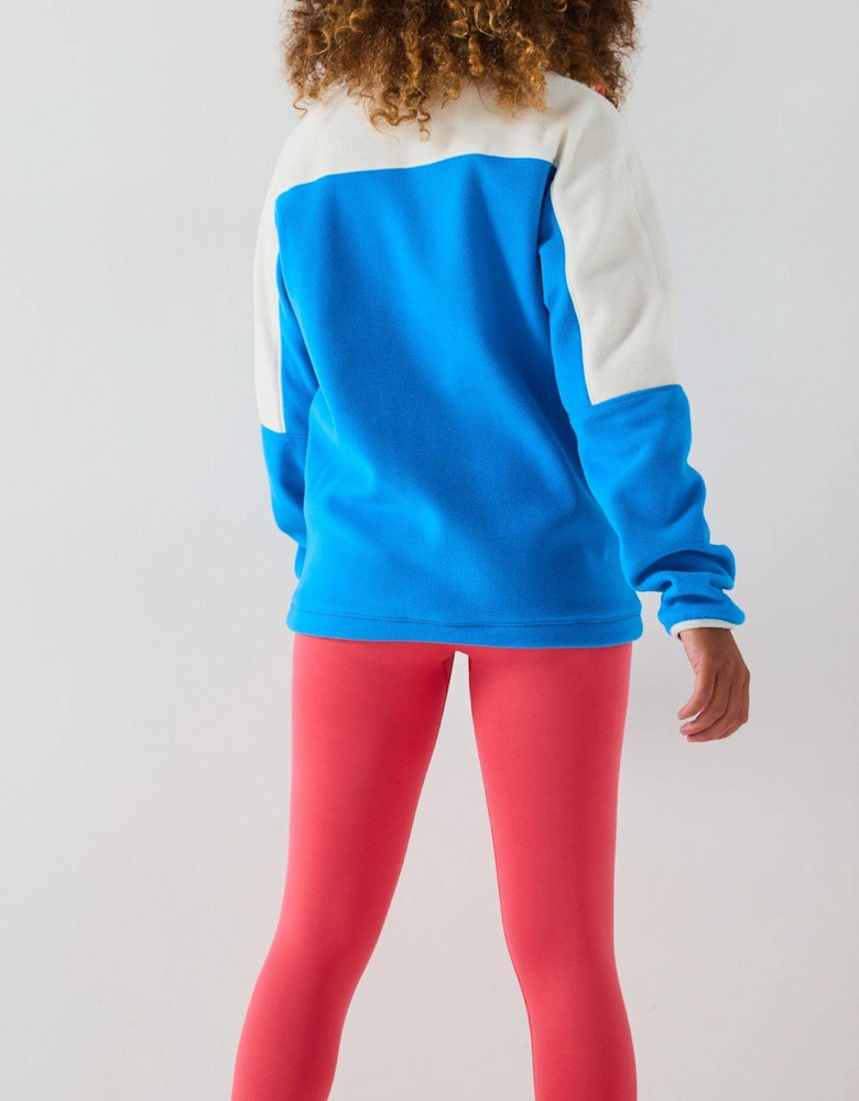 Womens Training Half Zip Polar Fleece - Sky - Blue