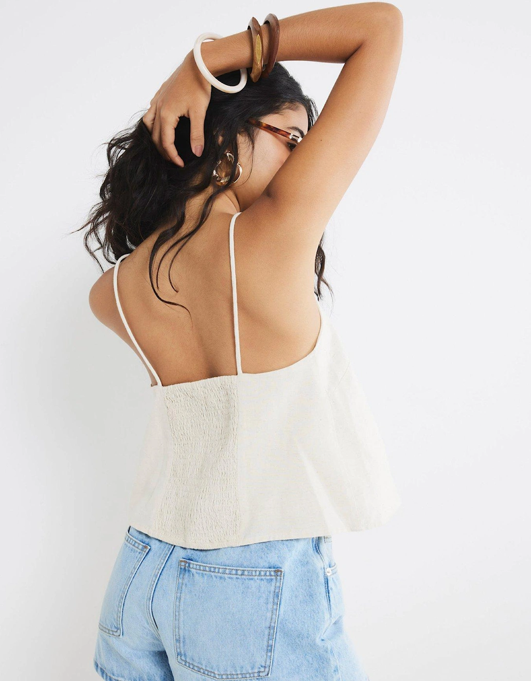 Broderie Top - Stone