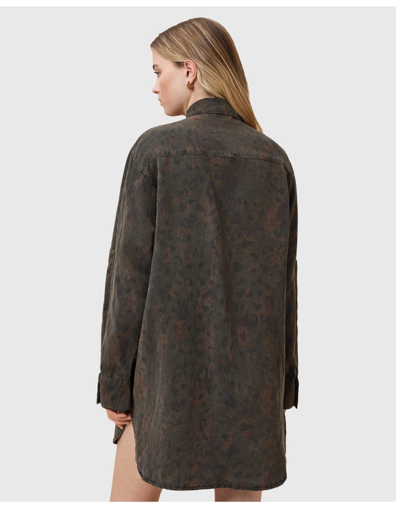 Lily Shirt Dress - Green