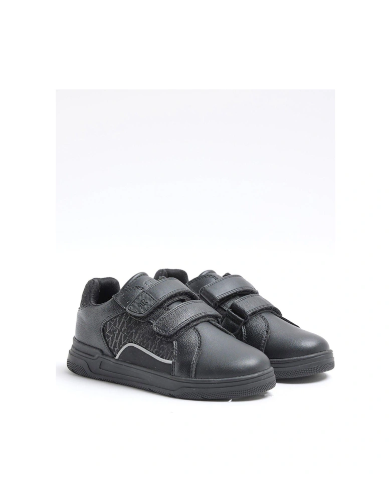 Boys Embossed Trainer - Black
