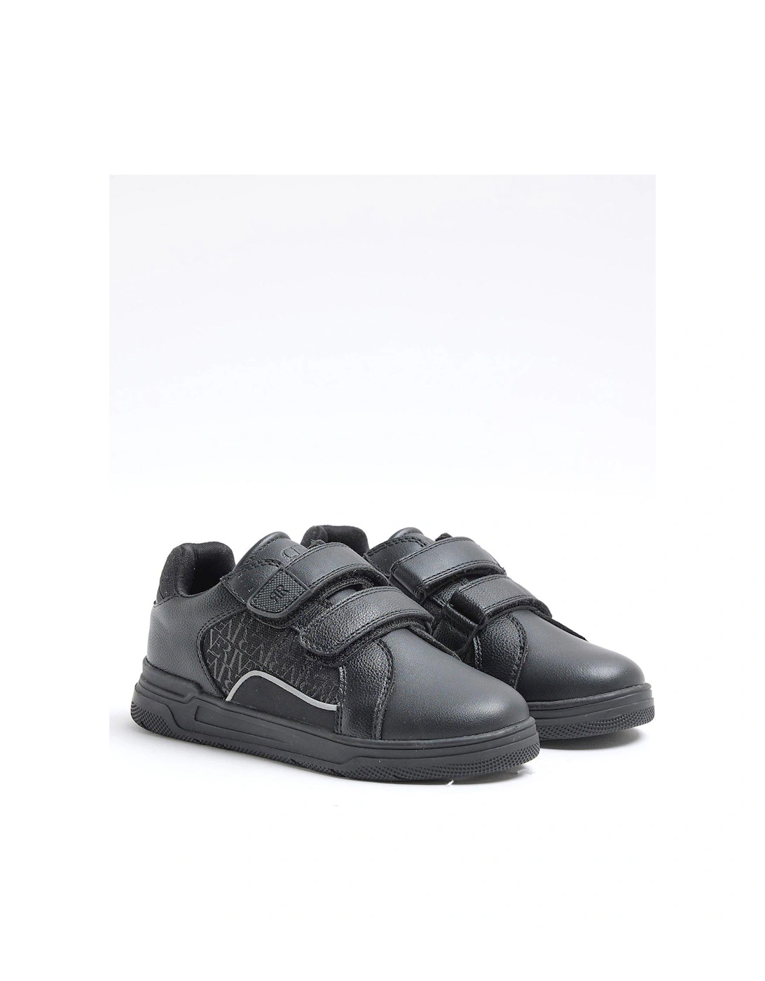 Boys Embossed Trainer - Black