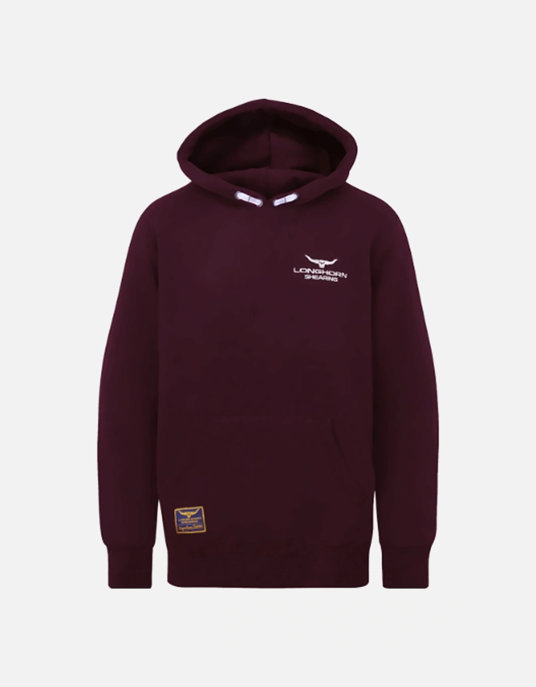 Children's Longhorn Signature Series Hoodie Burgundy, 3 of 2