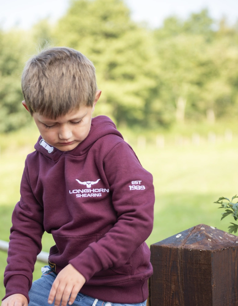 Children's Longhorn Signature Series Hoodie Burgundy