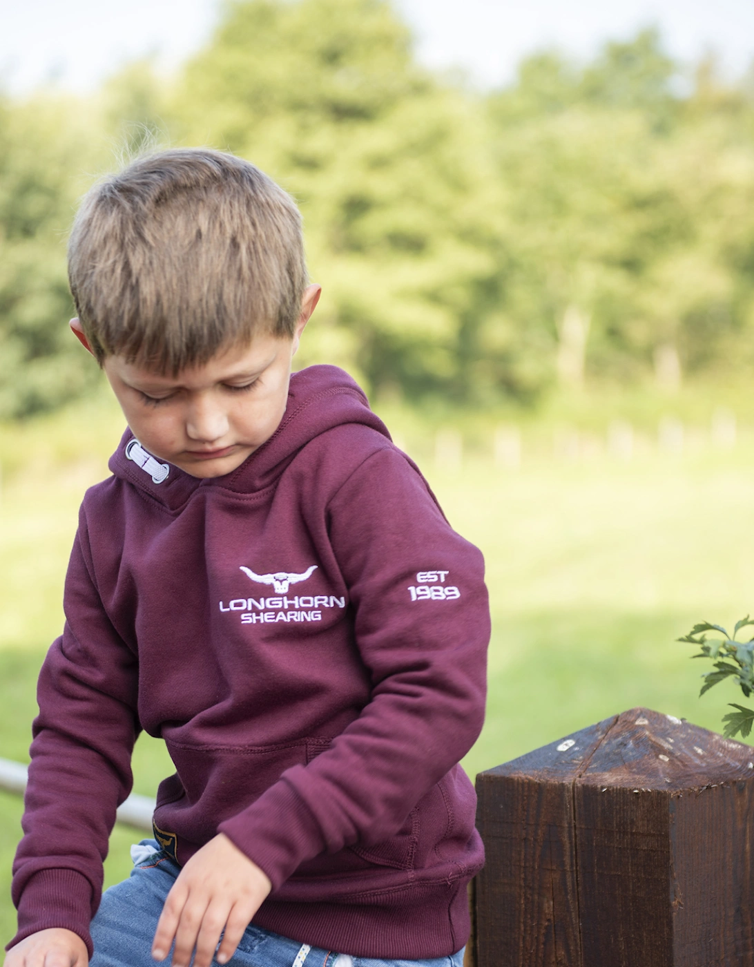 Children's Longhorn Signature Series Hoodie Burgundy