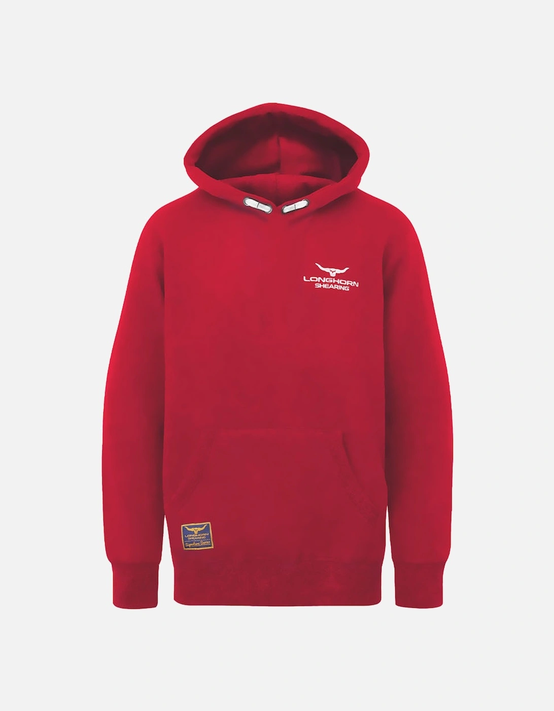 Children's Longhorn Signature Series Hooded Sweatshirt Red, 3 of 2