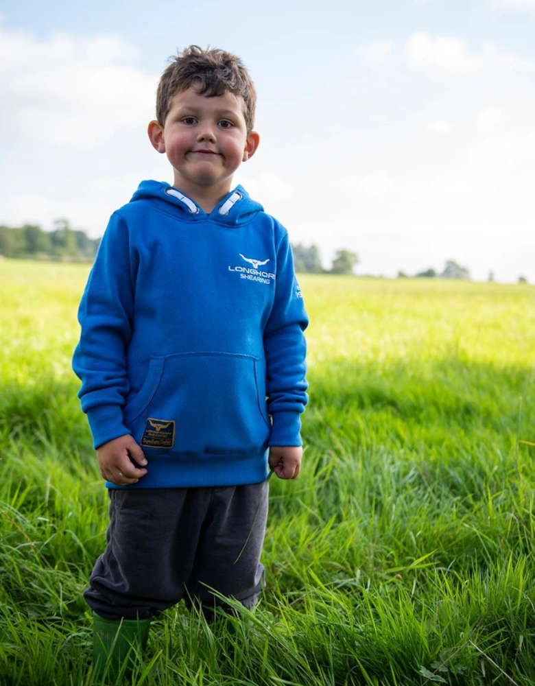 Children's Longhorn Signature Series Hooded Sweatshirt Cobalt