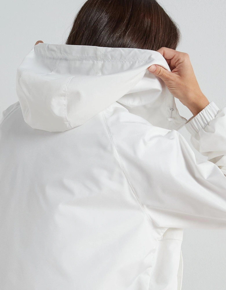 Hooded Windbreaker Jacket - White