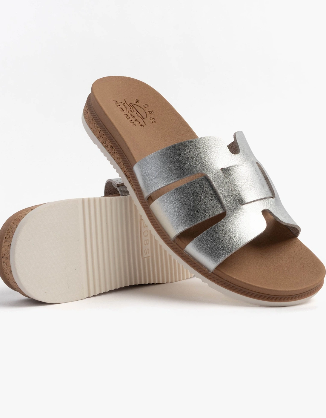 BOBS DESERT KISS LOW - PEAK LOOK Womens Sandals Silver