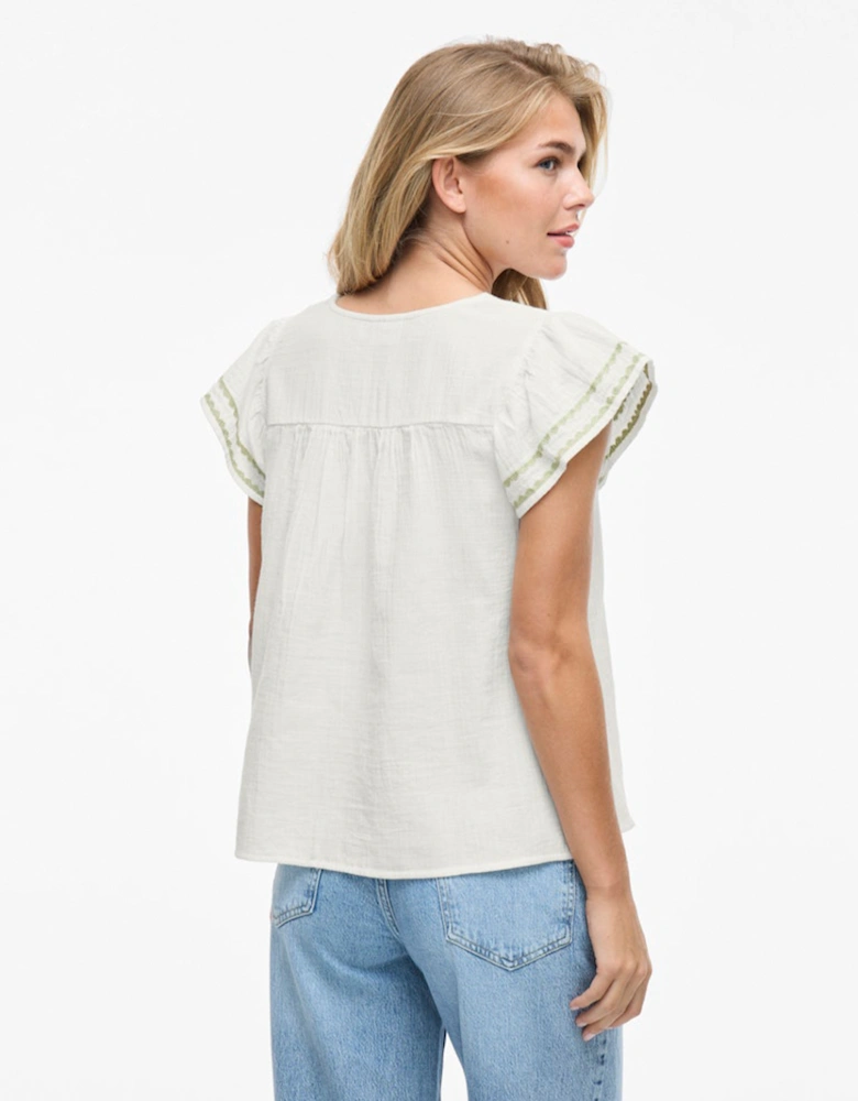 Tovan V-neck Top Birch Sage
