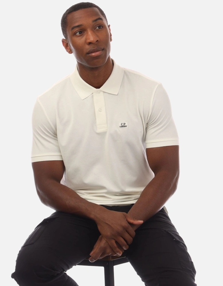 Stretch Piquet Logo Polo Shirt