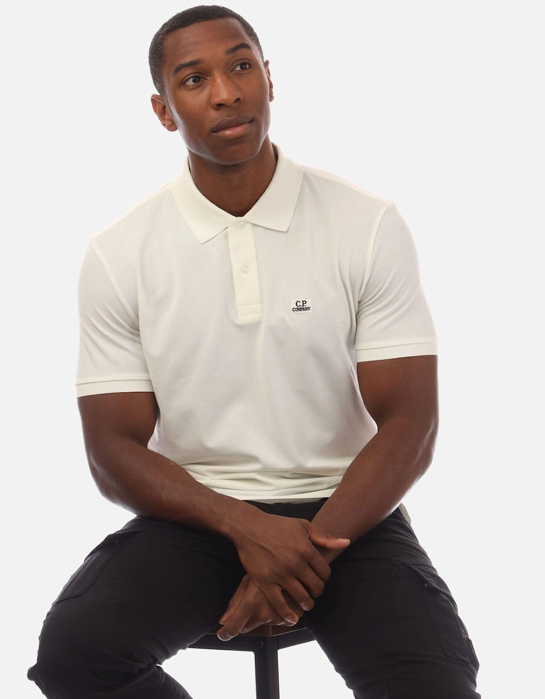 Stretch Piquet Logo Polo Shirt