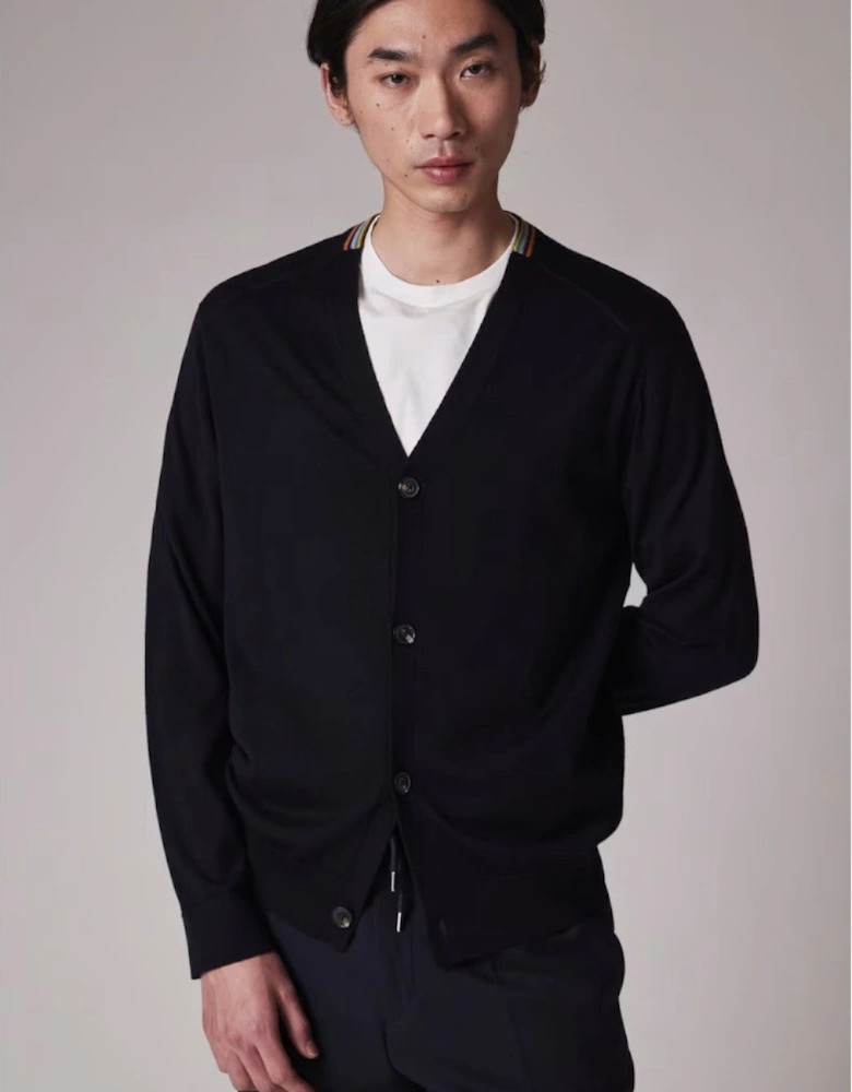 Button Through Cardigan 49B Blue