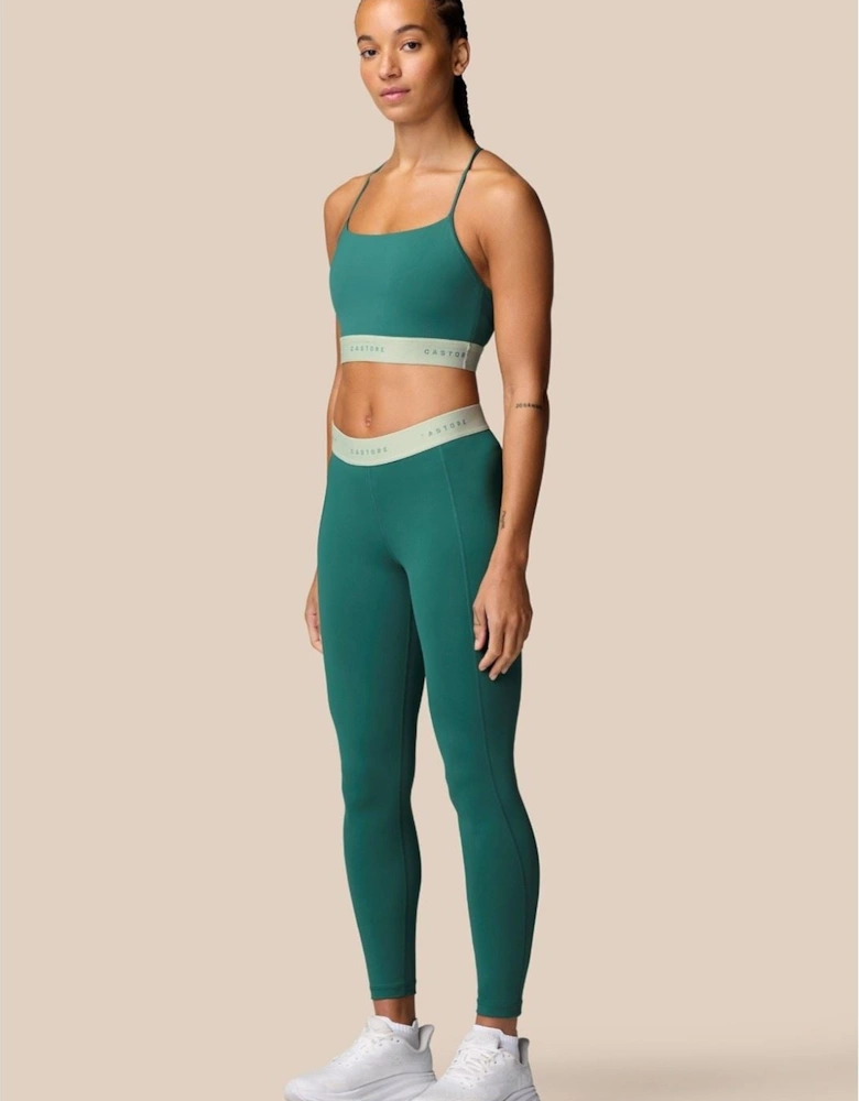 Adapt Legging Polyester Women's Dark Turquoise Sports Leggings