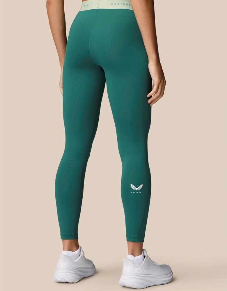Adapt Legging Polyester Women's Dark Turquoise Sports Leggings