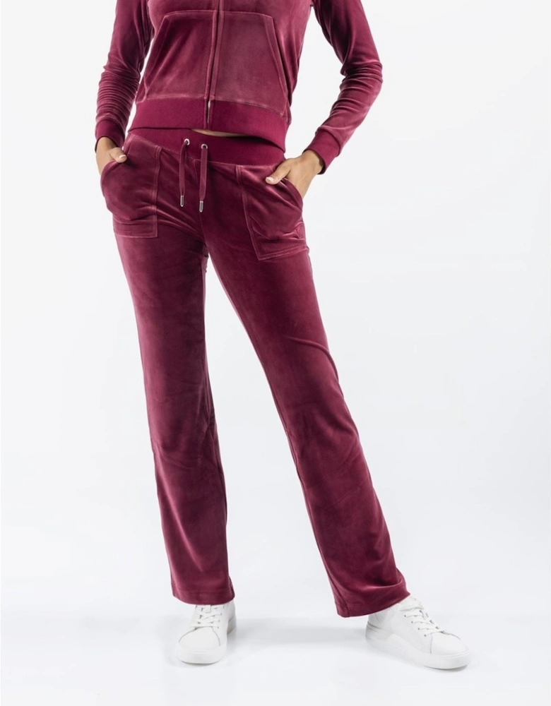 Del Ray Pant Polyester Women's Red Joggers