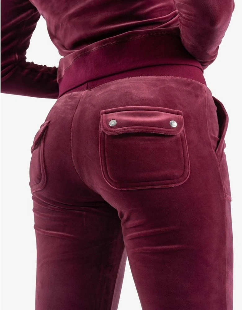Del Ray Pant Polyester Women's Red Joggers