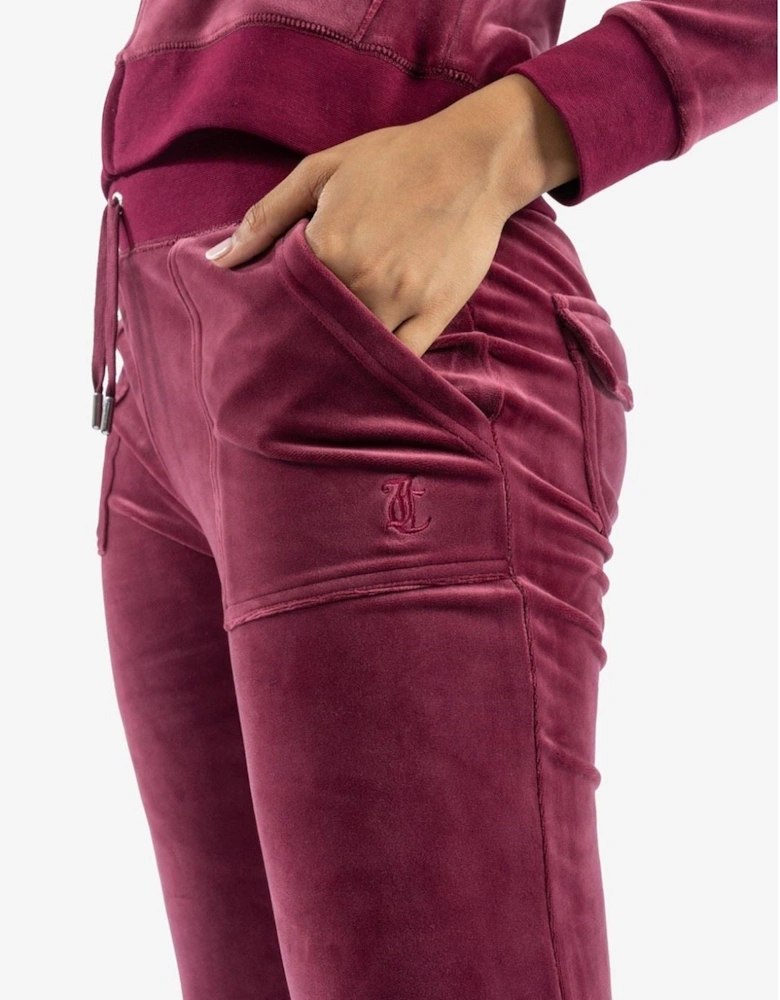 Del Ray Pant Polyester Women's Red Joggers