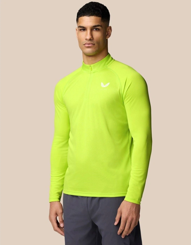 Adapt 1/4 Zip Top Polyester Men's Green