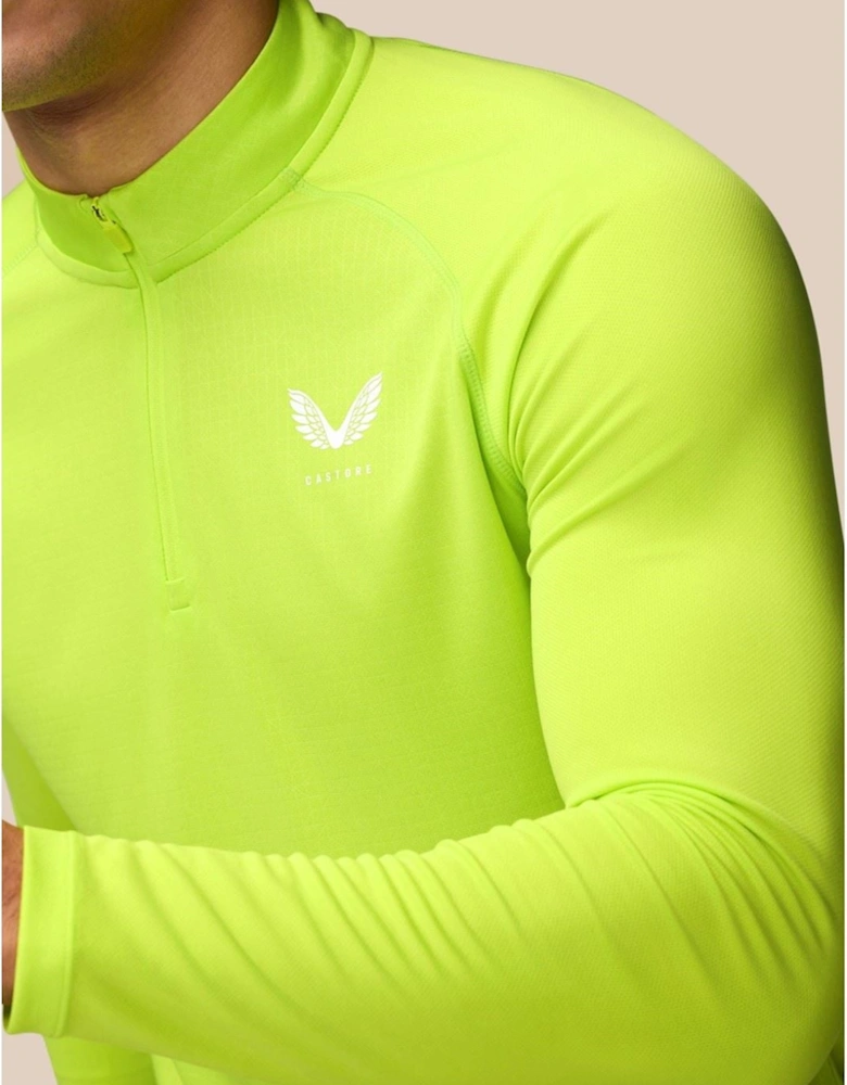 Adapt 1/4 Zip Top Polyester Men's Green