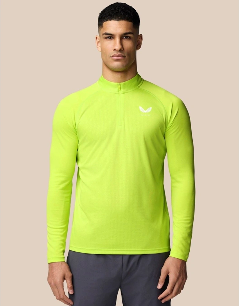 Adapt 1/4 Zip Top Polyester Men's Green