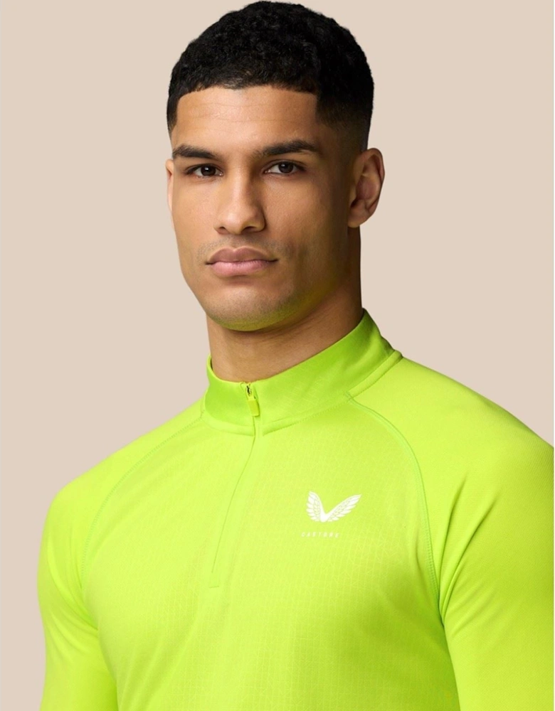 Adapt 1/4 Zip Top Polyester Men's Green