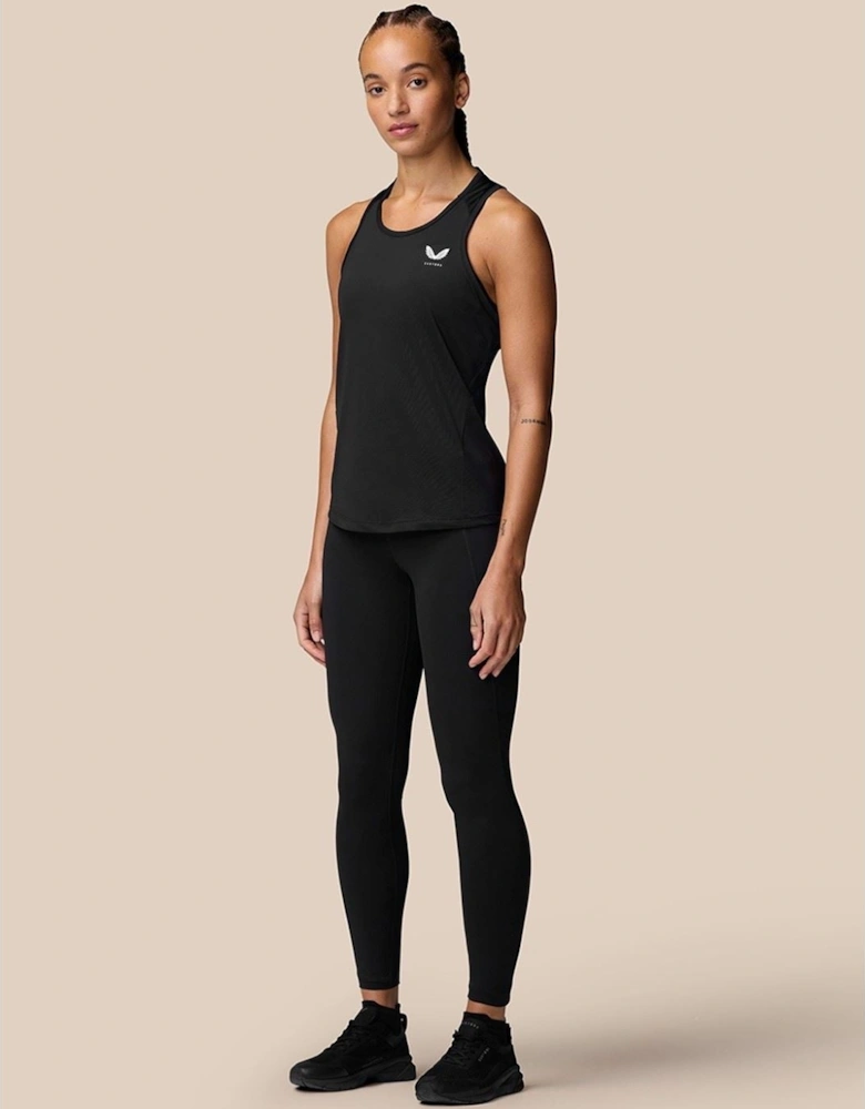 Tank Top Polyester Women's Black