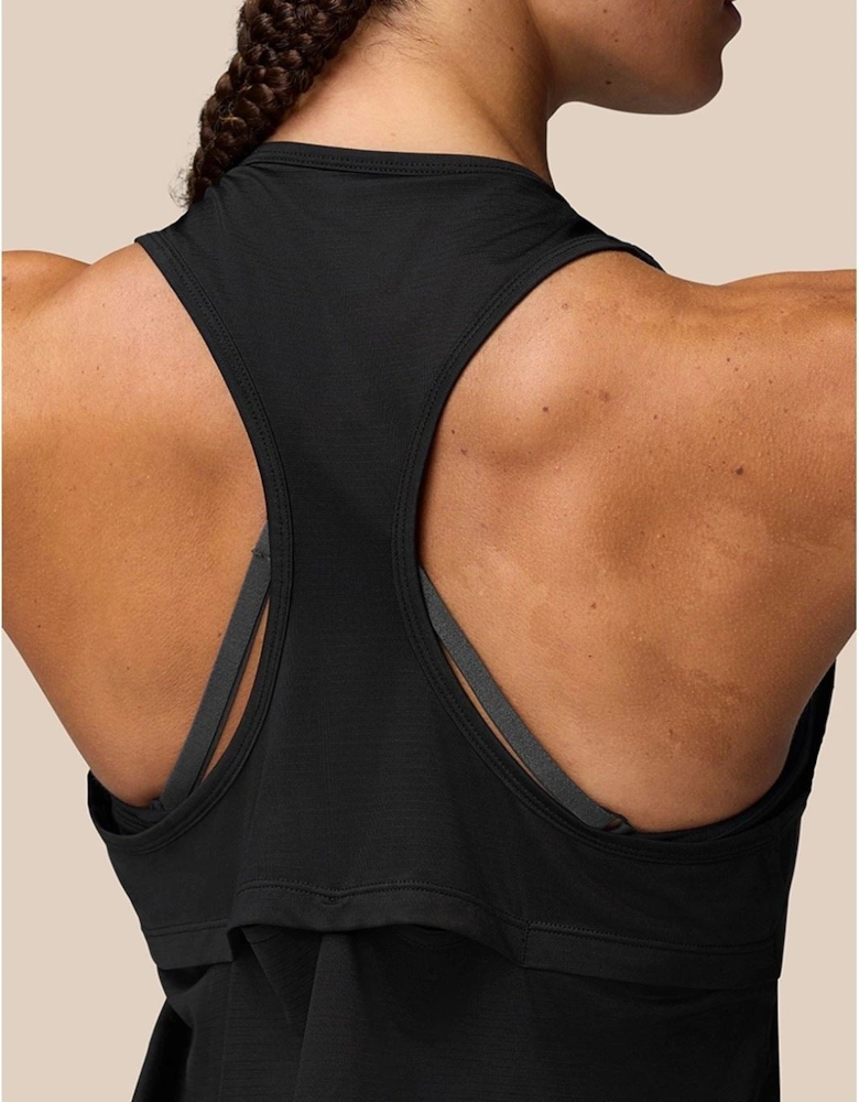 Tank Top Polyester Women's Black