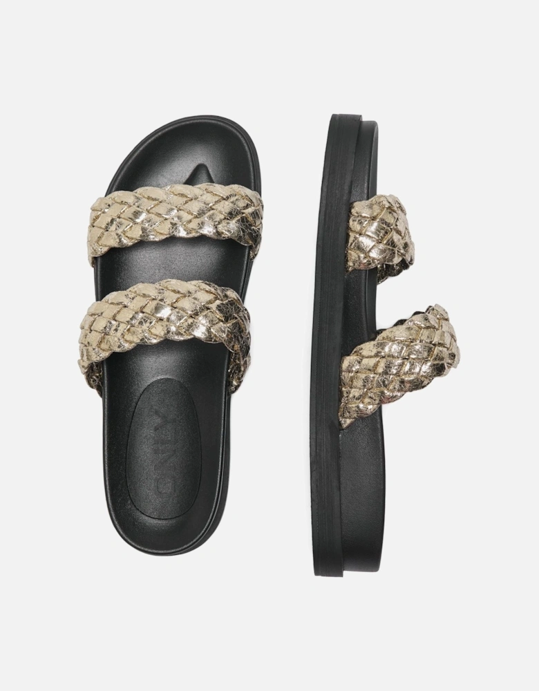 MINNIE-16 Polyurethane Women's Gold Sandals