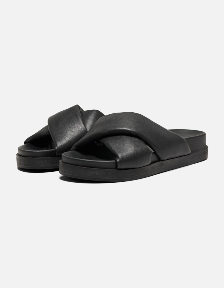 MINNIE-12 Polyurethane Women's Black Mules
